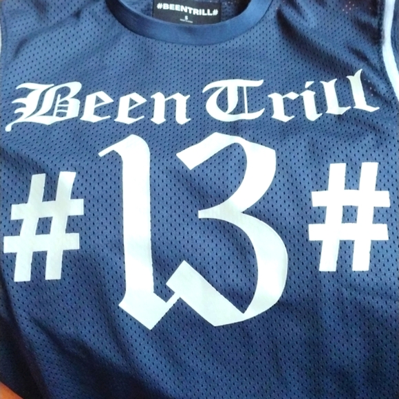 Been Trill #13# blue mesh 000 Jersey - Picture 4 of 11